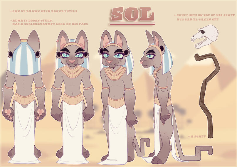 Sol - character design for a Graphic Novel project in my second year of (BA) Animation and Illustration